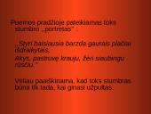 Stumbro paveikslas Mikalojaus Husoviano kūrinyje ,,Giesmė apie stumbro išvaizdą, žiaurumą ir medžioklę’’ 8 puslapis