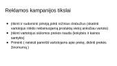 Reklamos kampanijos strategija 10 puslapis