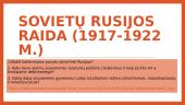 Sovietų Rusijos raida (1917-1922 m.)
