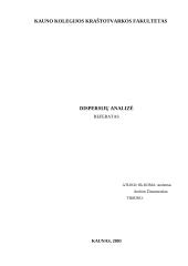 Dispersijų analizė