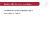 Arbitražo teismo sprendimų rūšys, jų forma ir turinys 4 puslapis