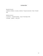 Transporto paslaugų tarifai ir frachtai, jų klasifikavimas 20 puslapis