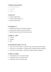 Matematikos testiniai klausimai 3 puslapis