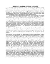 Literatūra – istorinės patirties liudijimas (Radvanas, Škėma, Sruoga)