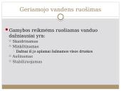 Vandens ruoša miesto geriamajam vandeniui (kursinio darbo skaidrės) 9 puslapis