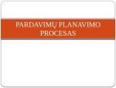 Pardavimų planavimo procesas