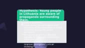 Propaganda through media during health crisis; how it affects youth in Lithuania?  6 puslapis