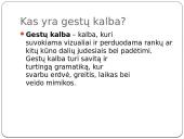 Gestų kalba ir jos atsiradimas 2 puslapis