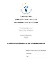 Laboratorinės diagnostikos praktika (salmonella)
