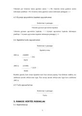 Pagrindiniai įmonės finansinės veiklos rodikliai 5 puslapis