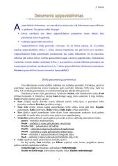 Dokumento apipavidalinimas