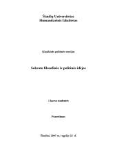 Sokrato filosofinės ir politinės idėjos