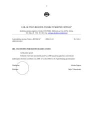 Įmonės charakteristika ir veiklos dokumentai: UAB "Alytaus regiono atliekų tvarkymo centras" 18 puslapis