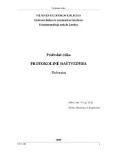 Protokolinė raštvedyba