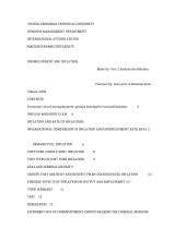 Macroeconomic instability: unemployment and inflation