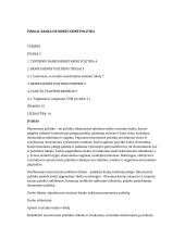 Pinigai, bankai ir monetarinė politika