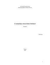 Ar mokyklose vyksta lytinis švietimas?