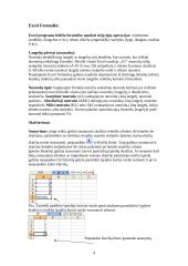 MS Excel formulės ir funkcijos su aprašymais 4 puslapis