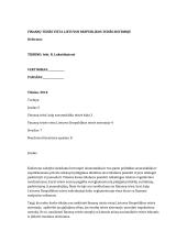 Finansų teisės vieta Lietuvos Respublikos teisės sistemoje