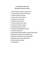 Automobilių įranga