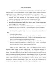 Įmonės dividendų politika