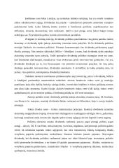 Įmonės dividendų politika 2 puslapis