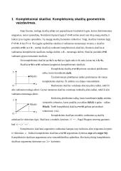 Kompleksiniai skaičiai. Kompleksinių skaičių geometrinis vaizdavimas