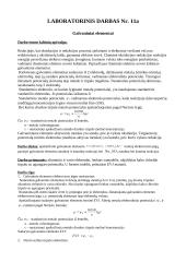 Galvaninių elementų skaičiavimai