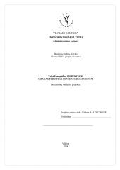 Įmonės charakteristika ir vidaus dokumentai: Valstybinė energetikos inspekcija prie Ūkio ministerijos