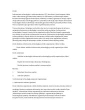 Informacinių technologijų (informacinių sistemų) poveikis organizacijos veiklai