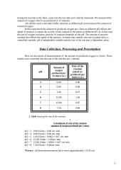 The influence of pH to enzyme potato catalase 2 puslapis