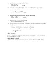 Pagamintų tirpalų koncentracijos 2 puslapis