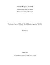 Ch.M. Wieland "Geschichte des Agathon"