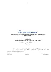 Charakteristika ir veiklos dokumentai: UAB "Mineraliniai vandenys" 14 puslapis