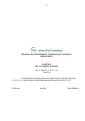 Charakteristika ir veiklos dokumentai: UAB "Mineraliniai vandenys" 15 puslapis