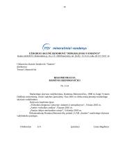 Charakteristika ir veiklos dokumentai: UAB "Mineraliniai vandenys" 19 puslapis