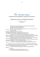 Charakteristika ir veiklos dokumentai: UAB "Mineraliniai vandenys" 20 puslapis
