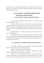 Darbinių drabužių gaminamos produkcijos savikainos skaičiavimas: UAB "Sparta" 9 puslapis