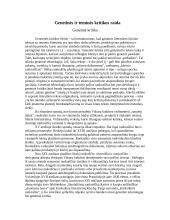 Genetinės ir teminės kritikos raida