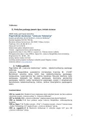 Įmonės veiklos analizė: telekomunikacijos AB "Lietuvos Telekomas" 3 puslapis