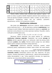 Informacijos kodavimas. Skaičiavimo sistemos 6 puslapis