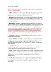 Managing people