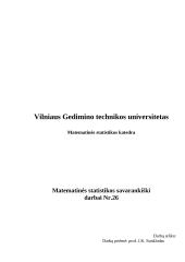 Matematinės statistikos sprendimai 20 puslapis