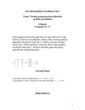 Tiesinio programavimo uždavinio grafinis sprendimas 2 puslapis