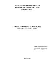 Vadovavimo esmė ir priemonės