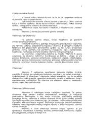 Vitaminų reikšmė žmogaus organizmui 2 puslapis