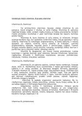Vitaminų reikšmė žmogaus organizmui 3 puslapis