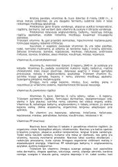 Vitaminų reikšmė žmogaus organizmui 4 puslapis