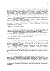 Vitaminų reikšmė žmogaus organizmui 6 puslapis