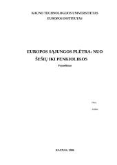 Europos Sąjungos (ES) plėtra: nuo šešių iki penkiolikos
